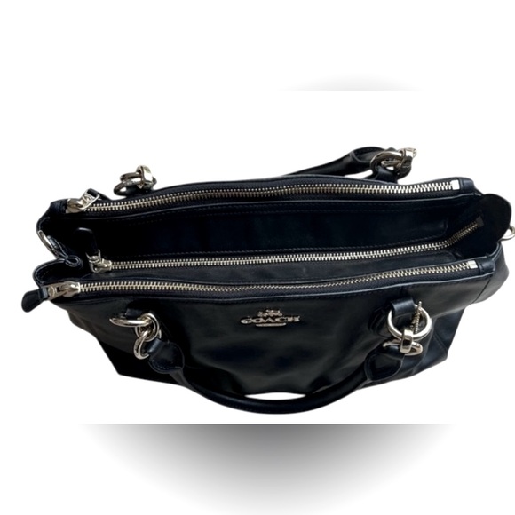 COACH Collette | Black Leather | Convertible Carryall handbag | F33447 - Picture 8 of 9